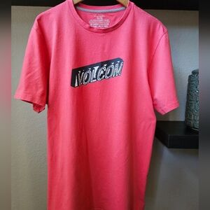 Volcom Mens Modern Fit Tee XL Salmon